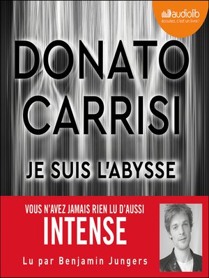 cover image of Je suis l'abysse